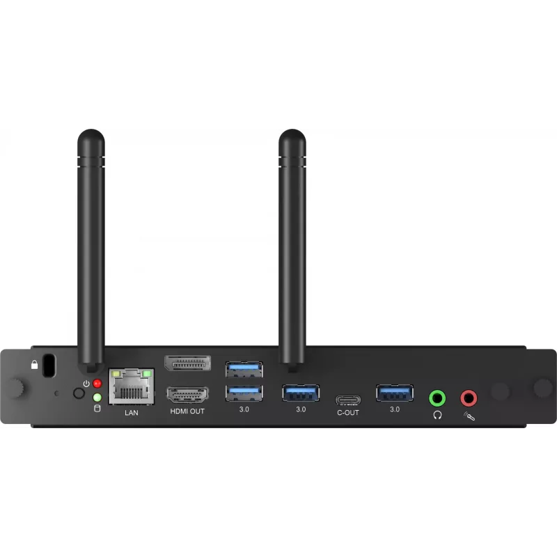 iiyama OPC51204BC-1 Mini kompiuteris, Intel Core i5-12450H, 8 GB DDR4, 256 GB SSD, Windows 11 IoT Enterprise, juodas