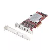 StarTech.com 4 prievadų USB Type-C PCIe kortelė, USB 3.2 10Gbps, USB-C PCI Express plėtimosi kortelė, 4 nepriklausomi USB valdikliai, Windows/Linux/macOS, TAA atitinkanti