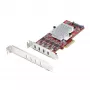 StarTech.com 4 prievadų USB Type-C PCIe kortelė, USB 3.2 10Gbps, USB-C PCI Express plėtimosi kortelė, 4 nepriklausomi USB valdikliai, Windows/Linux/macOS, TAA atitinkanti