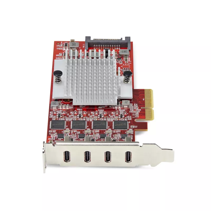 StarTech.com 4 prievadų USB Type-C PCIe kortelė, USB 3.2 10Gbps, USB-C PCI Express plėtimosi kortelė, 4 nepriklausomi USB valdikliai, Windows/Linux/macOS, TAA atitinkanti