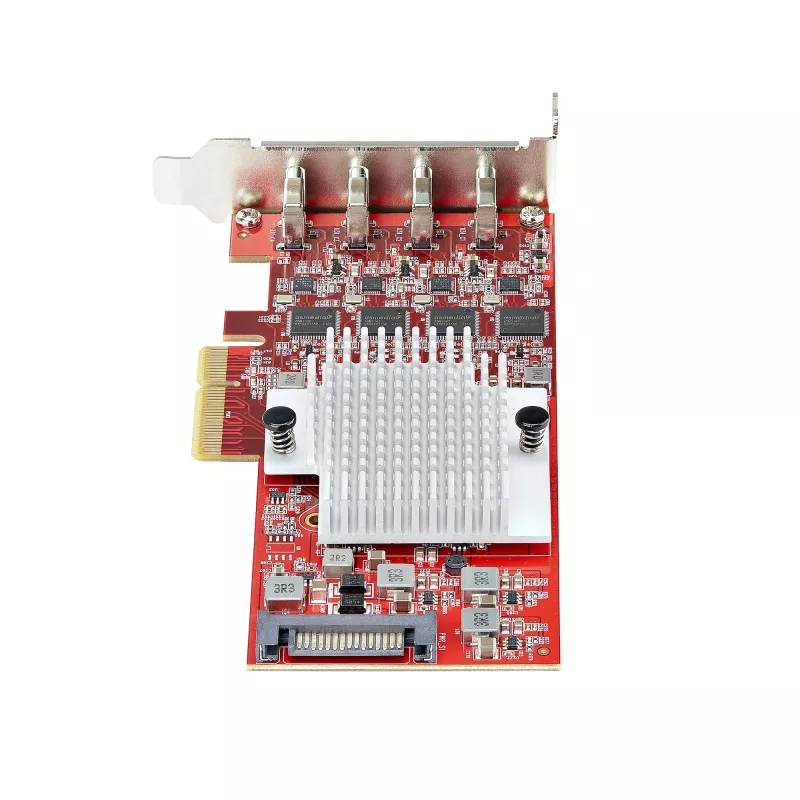 StarTech.com 4 prievadų USB Type-C PCIe kortelė, USB 3.2 10Gbps, USB-C PCI Express plėtimosi kortelė, 4 nepriklausomi USB valdikliai, Windows/Linux/macOS, TAA atitinkanti