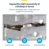 StarTech.com 4 prievadų USB Type-C PCIe kortelė, USB 3.2 10Gbps, USB-C PCI Express plėtimosi kortelė, 4 nepriklausomi USB valdikliai, Windows/Linux/macOS, TAA atitinkanti