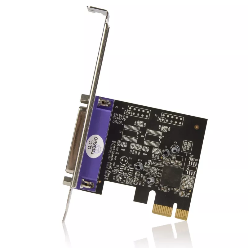 „StarTech.com“ 1 prievado lygiagreti PCIe kortelė – PCI Express į lygiagretų DB25 adapterio kortelė – darbalaukio LPT valdiklis spausdintuvams, skaitytuvams ir braižytuvams – SPP/ECP – standartinis/žemo profilio
