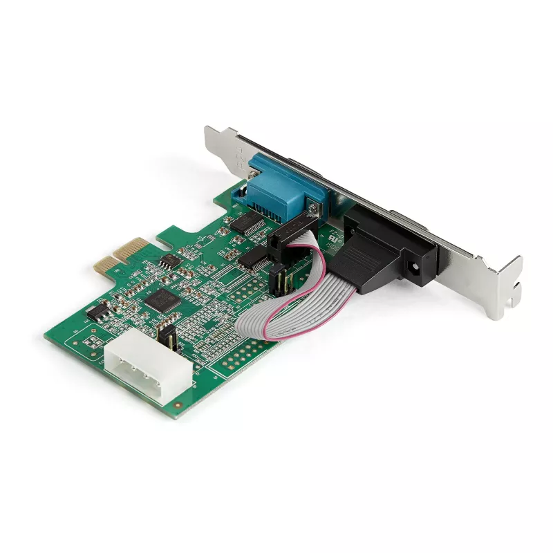 StarTech.com PEX2S953 2 prievadų PCI Express RS232 nuosekliosios sąsajos adapterio plokštė – PCIe RS232 valdiklis – PCIe iki dviejų DB9 prievadų – 16950 UART – plėtimosi plokštė, skirta Windows ir Linux