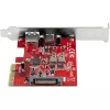 StarTech.com 2 prievadų 10Gbps USB-A ir USB-C PCIe kortelė - USB 3.1 Gen 2 PCI Express C/A valdiklio adapteris - USB 3.2 Gen 2x1 PCIe plėtinio kortelė - Windows, macOS, Linux
