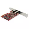 StarTech.com 2 prievadų USB 3.2 Gen 2 PCIe kortelė, USB-C 10Gbps SuperSpeed PCI Express 3.0 x4 valdiklio kortelė, USB Type-C adapterio kortelė, tik duomenims, Windows/macOS/Linux, TAA
