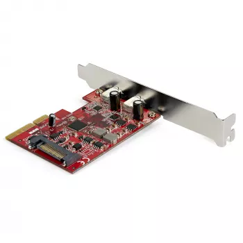 StarTech.com 2 prievadų USB 3.2 Gen 2 PCIe kortelė, USB-C 10Gbps SuperSpeed PCI Express 3.0 x4 valdiklio kortelė, USB Type-C adapterio kortelė, tik duomenims, Windows/macOS/Linux, TAA