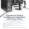 StarTech.com PEXUSB3S44V – 4 prievadų USB 3.0 PCIe adapteris su 4 atskirais kanalais