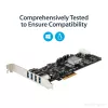 StarTech.com PEXUSB3S44V – 4 prievadų USB 3.0 PCIe adapteris su 4 atskirais kanalais