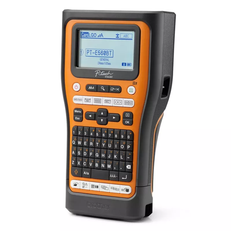 Brother PT-E560BTSP etikečių spausdintuvas Terminis perdavimas 180 x 180 DPI 30 mm/s Laidinis ir belaidis Bluetooth QWERTY