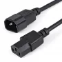 StarTech.com 1 m ilgintuvo laidas, C14 – C13, 10A 125V, 18AWG, kompiuterio maitinimo laido ilginimas, IEC-320-C14 į IEC-320-C13 kintamosios srovės maitinimo kabelio ilginimas maitinimo šaltiniui, UL sertifikuotas