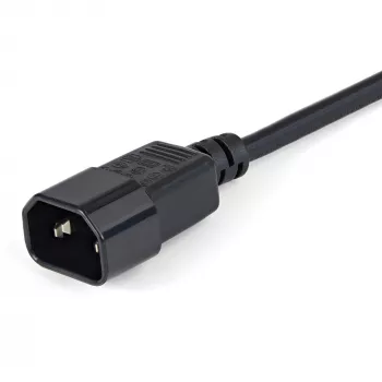 StarTech.com 1 m ilgintuvo laidas, C14 – C13, 10A 125V, 18AWG, kompiuterio maitinimo laido ilginimas, IEC-320-C14 į IEC-320-C13 kintamosios srovės maitinimo kabelio ilginimas maitinimo šaltiniui, UL sertifikuotas