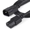 StarTech.com 1 m ilgintuvo laidas, C14 – C13, 10A 125V, 18AWG, kompiuterio maitinimo laido ilginimas, IEC-320-C14 į IEC-320-C13 kintamosios srovės maitinimo kabelio ilginimas maitinimo šaltiniui, UL sertifikuotas