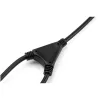 StarTech.com 2m Y formos maitinimo laidas, 18AWG, EU Schuko į 2x C13, 10A 250V, juodas