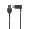 StarTech.com USB A į C įkrovimo laidas, 1 m, stačiu kampu, armido pluoštas, USB 2.0, 3A
