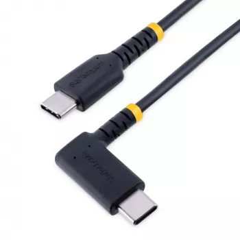 StarTech.com USB-C įkrovimo laidas, 15 cm, stačiu kampu, 60W PD 3A, juodas
