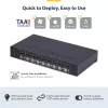 StarTech.com 8 prievadų DisplayPort KVM jungiklis su 1U stovo montavimo rinkiniu, 4K 60Hz DP 1.2, mygtukų ir sparčiųjų klavišų perjungimas, 4 prievadų USB šakotuvas, OS nepriklausomas, TAA atitinkantis