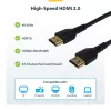 StarTech.com 6ft (2m) Lieknas HDMI 2.0 laidas, lankstus Premium sertifikuotas HDMI laidas su Ethernet, UHD 4K 60Hz HDR10, tvirtas aramidinio pluošto dizainas su TPE apvalkalu