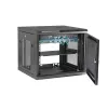 StarTech.com 4 stulpų 9U sieninis tinklo spintas su 1U lentyna, 19 colių sieninis serverių stovas duomenų / AV / elektronikos / kompiuterių įrangai, mažas ventiliuojamas spintos korpusas