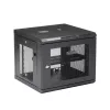 StarTech.com 4 stulpų 9U sieninis tinklo spintas su 1U lentyna, 19 colių sieninis serverių stovas duomenų / AV / elektronikos / kompiuterių įrangai, mažas ventiliuojamas spintos korpusas
