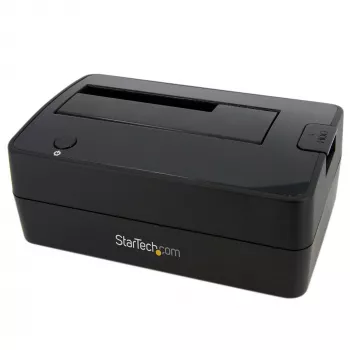 StarTech.com SATDOCKU3S Vieno lizdo USB 3.0 į SATA kietojo disko dokas, USB 3.0 (5 Gbps) išorinis 2.5/3.5 colio SATA I/II/III HDD/SSD dokas su viršutiniu įdėjimu