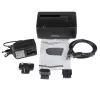 StarTech.com SATDOCKU3S Vieno lizdo USB 3.0 į SATA kietojo disko dokas, USB 3.0 (5 Gbps) išorinis 2.5/3.5 colio SATA I/II/III HDD/SSD dokas su viršutiniu įdėjimu