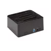 StarTech.com dviejų lizdų USB 3.2 Gen 2 į SATA kietųjų diskų dokas, USB 10Gbps, išorinis 2,5/3,5 colio SATA I/II/III SSD/HDD dokas, karšto keitimo lizdas, įkrovimas iš viršaus