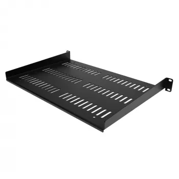 StarTech.com SHELF-1U-12-FIXED-V 1U ventiliuojama stelažo lentyna, 12 colių gylio, juoda