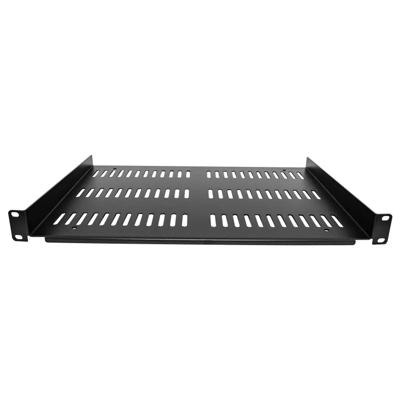 StarTech.com SHELF-1U-12-FIXED-V 1U ventiliuojama stelažo lentyna, 12 colių gylio, juoda