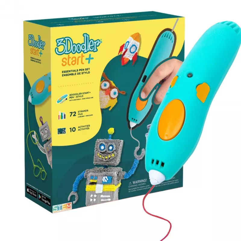 3Doodler Start Plus 3D rašiklis 0,77 mm Turkio, Geltona