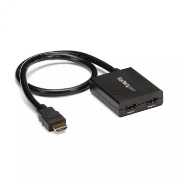 StarTech.com 4K HDMI 2 prievadų vaizdo skirstytuvas – 1x2 HDMI skirstytuvas – maitinamas per USB arba maitinimo adapterį – 4K 30Hz