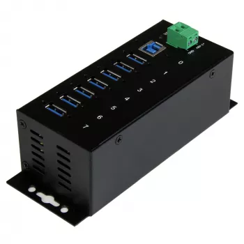 StarTech.com 7 prievadų pramoninis USB 3.0 šakotuvas su ESD apsauga