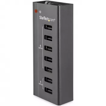 „StarTech.com“ 7 prievadų USB įkrovimo stotelė su 5x 1A ir 2x 2A prievadais