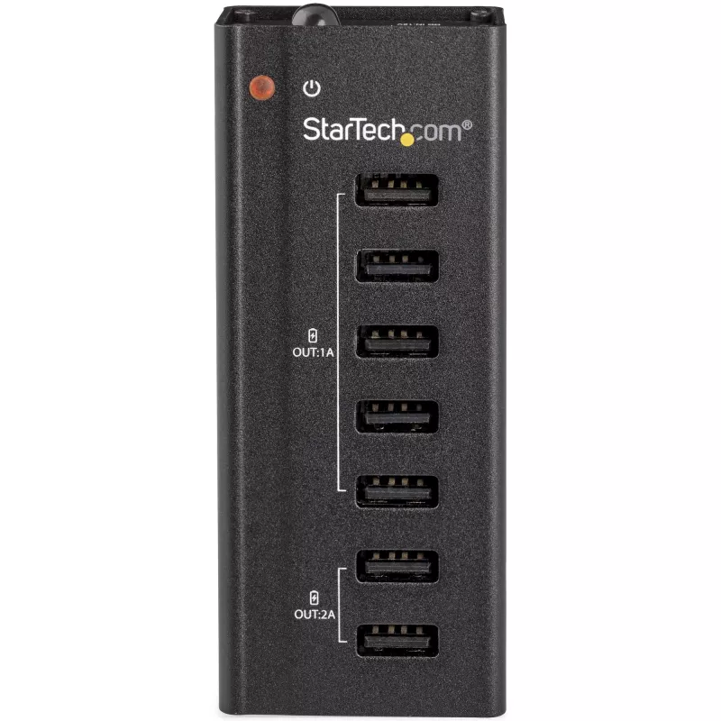 „StarTech.com“ 7 prievadų USB įkrovimo stotelė su 5x 1A ir 2x 2A prievadais