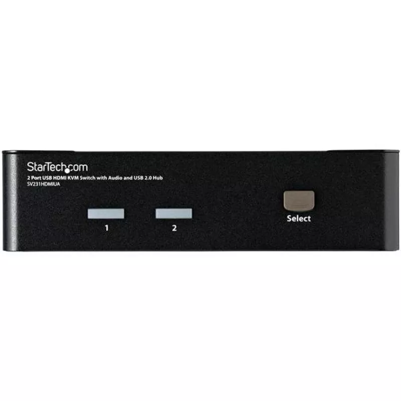 StarTech.com 2 prievadų USB HDMI KVM jungiklis su garsu ir USB 2.0 šakotuvu