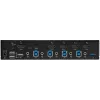 StarTech.com 4 prievadų HDMI KVM jungiklis – vienas monitorius 4K 60Hz Ultra HD HDR – darbalaukio HDMI 2.0 KVM jungiklis su 2 prievadų USB 3.0 šakotuvu (5Gbps) ir 4x USB 2.0 HID, garsu, karštųjų klavišų perjungimu – TAA