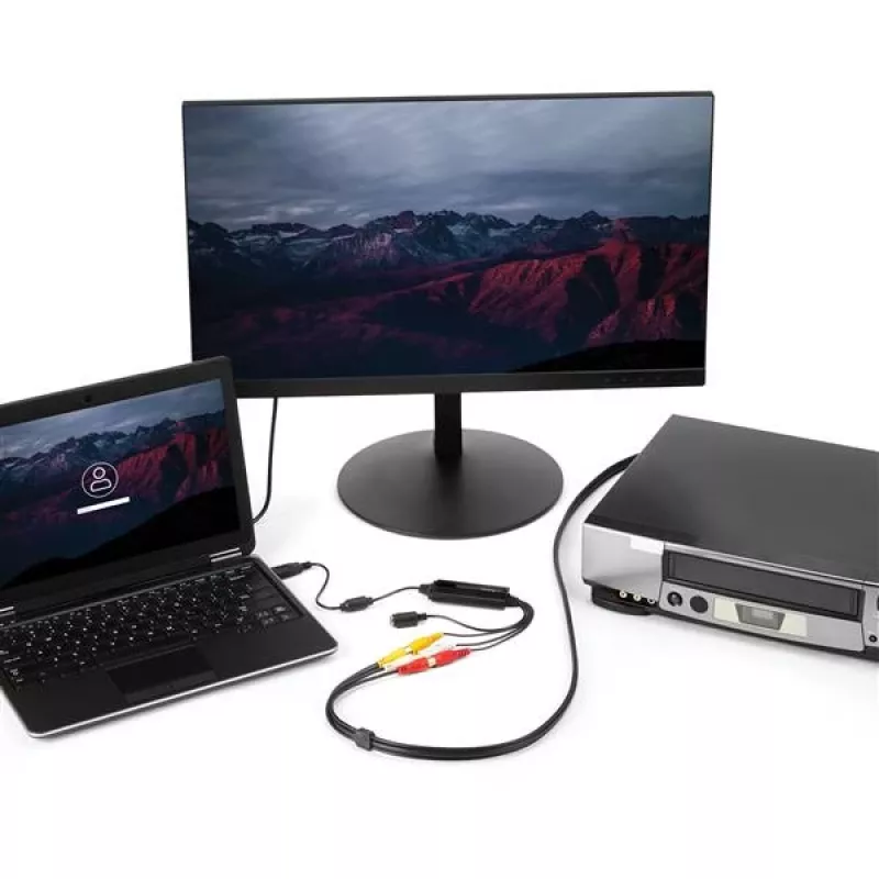 StarTech.com USB vaizdo įrašymo adapterio laidas – S-Video/Composite į USB 2.0 SD vaizdo fiksavimo įrenginio laidas su TWAIN palaikymu – analoginis-skaitmeninis keitiklis medijos saugojimui – tik Windows
