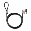 HP Keyed Cable Lock 10 mm, 1.83 m, apvalus raktas, cinkuotas plienas, juoda