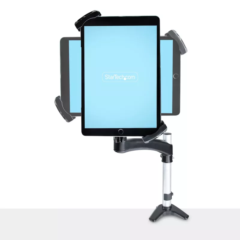 StarTech.com VESA laikiklio adapteris planšetėms 7,9–12,5 col. – iki 2 kg – 75×75/100×100 VESA – universalus apsauginis planšetės VESA laikiklis – juoda
