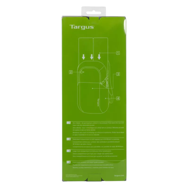 Kuprinė kasdieninė Targus Zero Waste Black Recycled plastic 21L