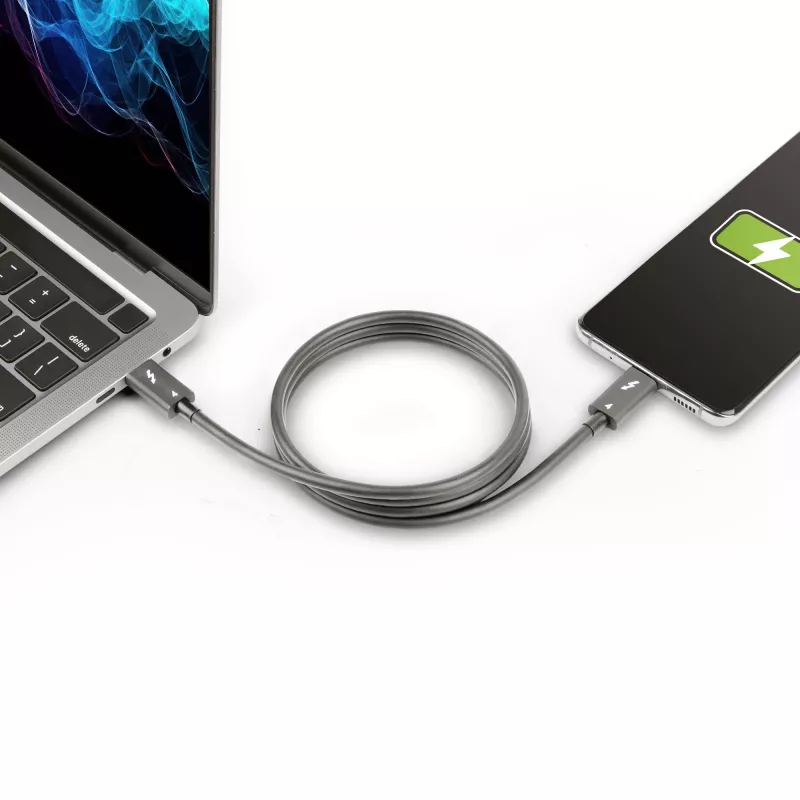 StarTech.com 1 m Thunderbolt 4 laidas - 40Gbps - 100W PD - 4K/8K vaizdas - Intel sertifikuotas - suderinamas su USB4 / Thunderbolt 3 / USB 3.2 / USB Type-C / DisplayPort