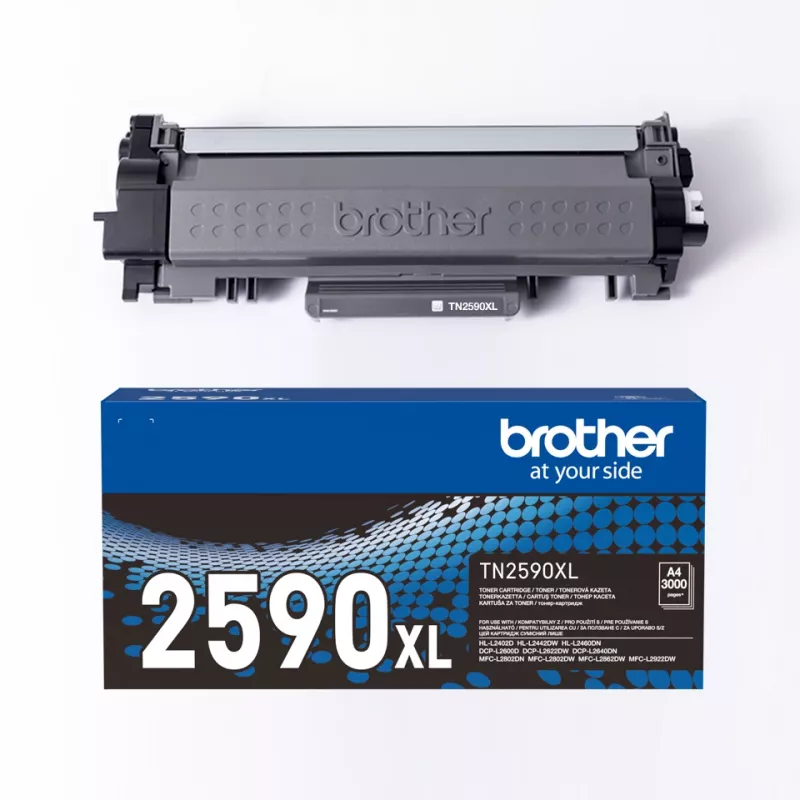 Originalus Brother TN-2590XL juodos spalvos kasetė, didelės išeigos, 1 vnt.