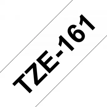 Laminuota juosta Brother TZe161 36mm juoda ant skaidraus