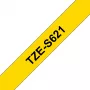 Brother TZE-S621 laminuota etikečių juosta 9 mm x 8 m, ypač stiprus lipnus sluoksnis