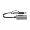 StarTech.com 2.5GbE USB-C į Ethernet adapteris su USB-A keitikliu, NBASE-T NIC, USB 3.0 Type-C 2.5/1G kelių greičių tinklas, suderinamas su Thunderbolt, Windows ir Mac