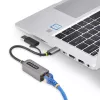 StarTech.com 2.5GbE USB-C į Ethernet adapteris su USB-A keitikliu, NBASE-T NIC, USB 3.0 Type-C 2.5/1G kelių greičių tinklas, suderinamas su Thunderbolt, Windows ir Mac