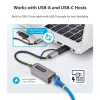 StarTech.com 2.5GbE USB-C į Ethernet adapteris su USB-A keitikliu, NBASE-T NIC, USB 3.0 Type-C 2.5/1G kelių greičių tinklas, suderinamas su Thunderbolt, Windows ir Mac