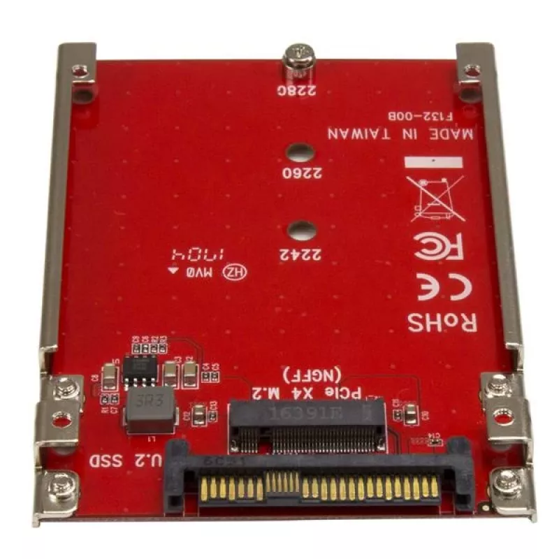 StarTech.com M.2 diskų į U.2 (SFF-8639) pagrindinės plokštės adapteris, skirtas M.2 PCIe NVMe SSD