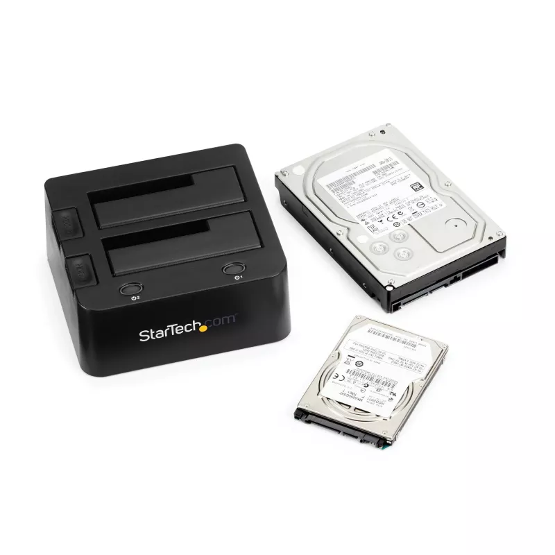 StarTech.com UNIDOCKU33 USB 3.0 universalus HDD / SSD dokas, 2 lizdai, SATA ir IDE, 2.5/3.5 col.