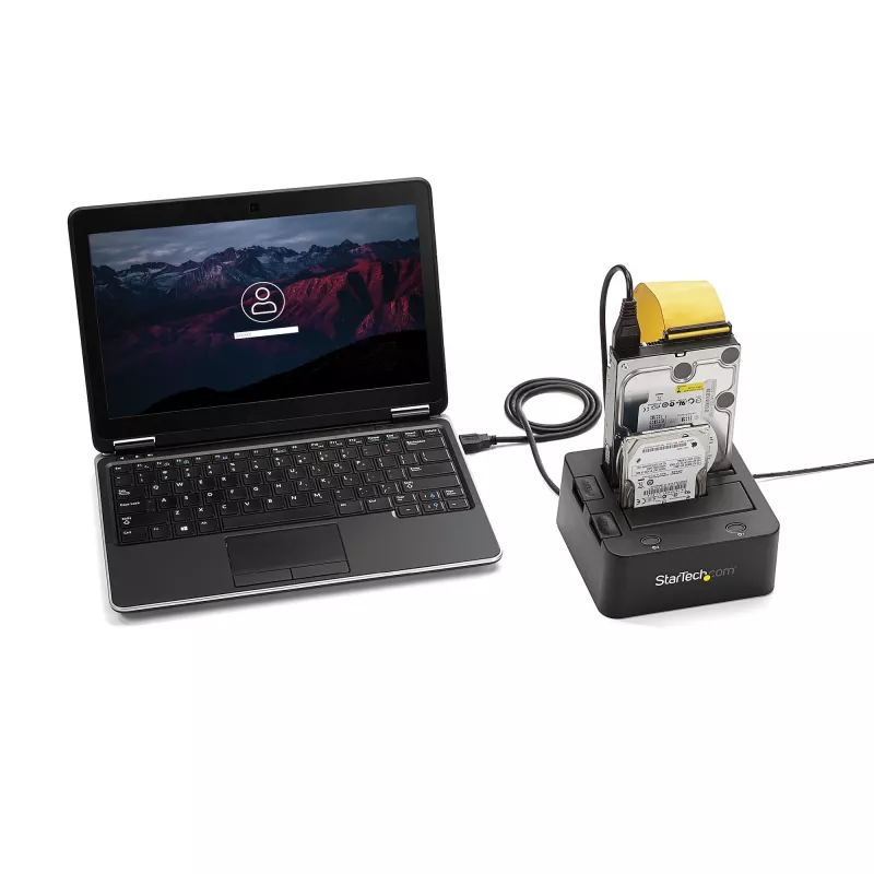 StarTech.com UNIDOCKU33 USB 3.0 universalus HDD / SSD dokas, 2 lizdai, SATA ir IDE, 2.5/3.5 col.
